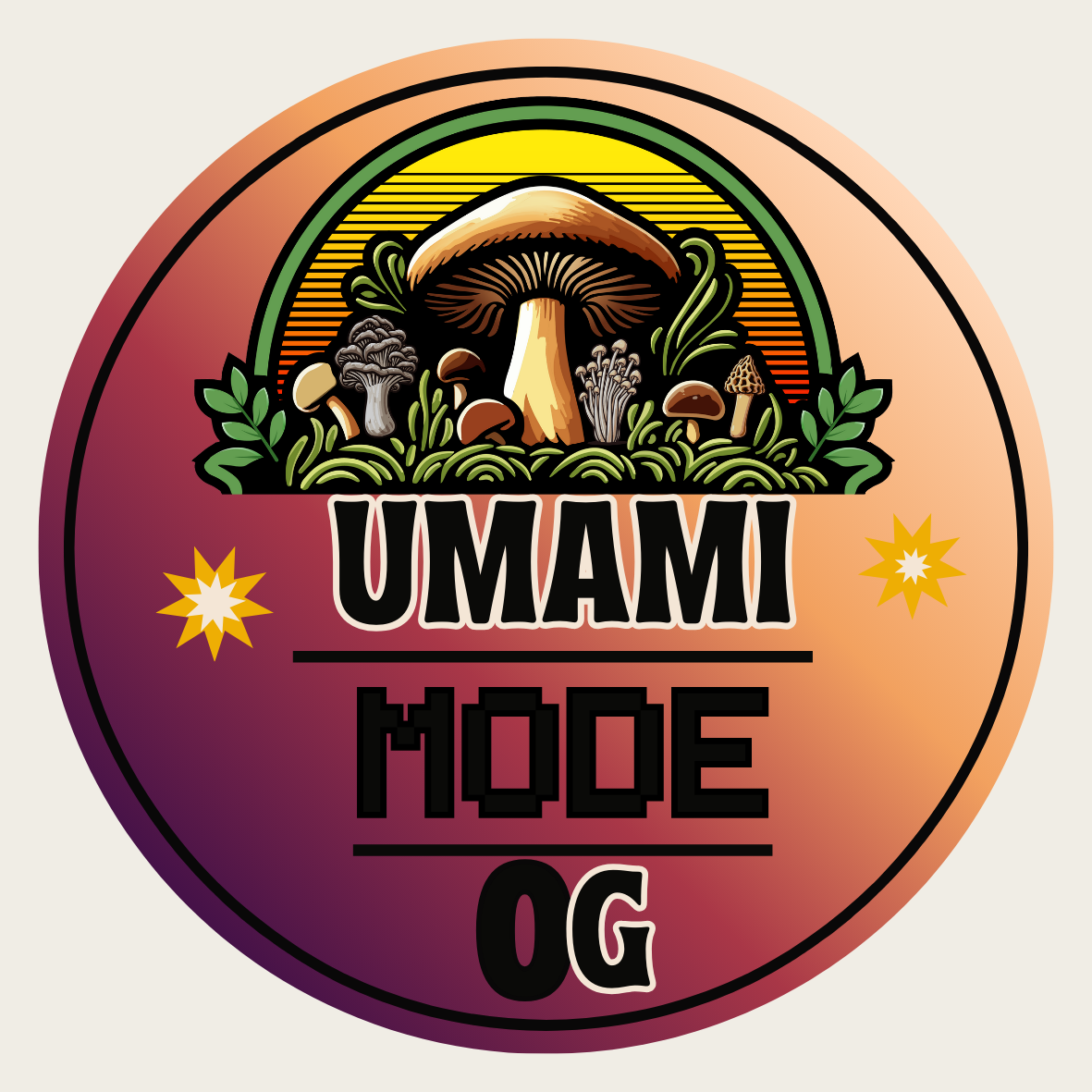 Umami Mode Mushrooms OG - Freeze Dried Roasted Mushroom Packs (Onion and Garlic flavor)